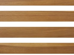 Set da pranzo da giardino 6 posti TOLVE con Ombrellone (12 opzioni) Legno d'acacia Marrone