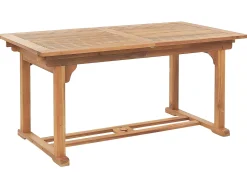 Set da pranzo da giardino 6 posti JAVA con Ombrellone (12 opzioni) Legno d'acacia Marrone chiaro