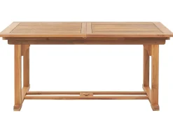 Set da pranzo da giardino 6 posti JAVA con Ombrellone (12 opzioni) Legno d'acacia Marrone chiaro