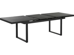 Set da pranzo da giardino 6 posti VALCANETTO/BUSSETO Metallo Nero