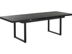 Set da pranzo da giardino 6 posti VALCANETTO/BUSSETO Metallo Nero