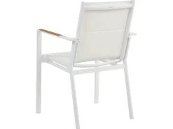 Set da pranzo da giardino 4 posti MALETTO/BUSSETO Metallo Bianco