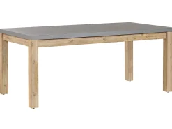 Set da pranzo da giardino con sgabelli 6 posti OSTUNI Cemento Grigio