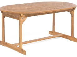 Set da pranzo da giardino 8 posti MAUI con cuscini Legno d'acacia Blu
