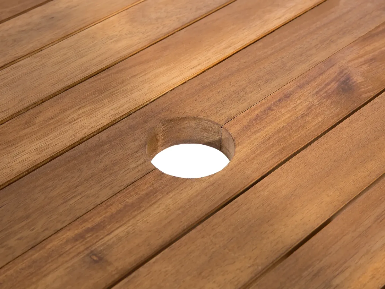 Set da pranzo da giardino 8 posti MAUI con cuscini Legno d'acacia Blu