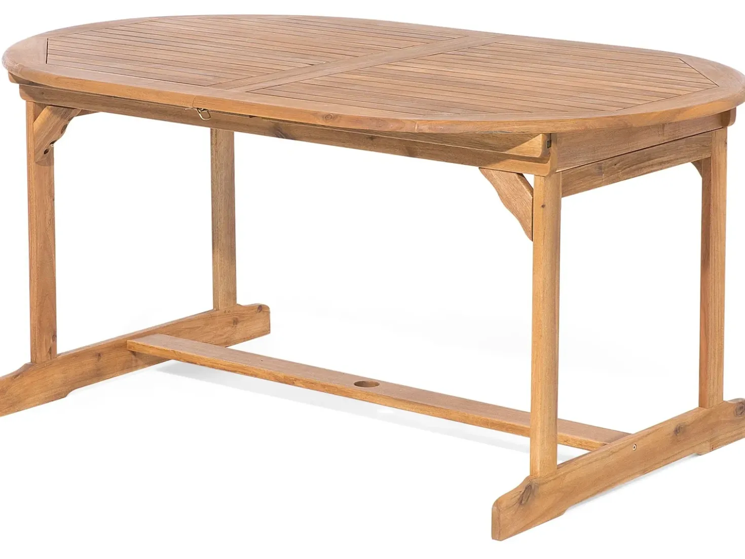 Set da pranzo da giardino 8 posti MAUI con cuscini Legno d'acacia Blu