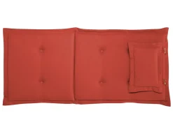 Set da pranzo da giardino 8 posti MAUI con Ombrellone Legno d'acacia Rosso scuro