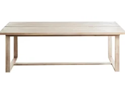 Set da pranzo da giardino 6 posti AZZANELLO Legno d'acacia Bianco sporco