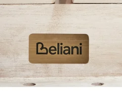 Set da pranzo da giardino 6 posti AZZANELLO Legno d'acacia Bianco sporco
