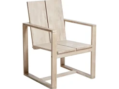 Set da pranzo da giardino 6 posti AZZANELLO Legno d'acacia Bianco sporco