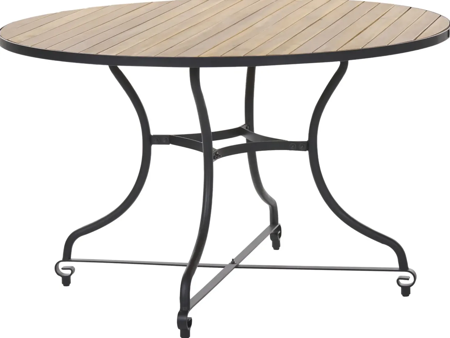 Set da pranzo da giardino 4 posti LASCARI Pieghevole Legno d'acacia Marrone chiaro