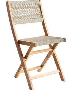 Set da pranzo da giardino 4 posti PROSSEDI Legno d'acacia Beige