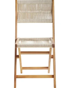 Set da pranzo da giardino 4 posti PROSSEDI Legno d'acacia Beige