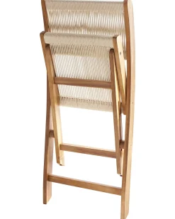 Set da pranzo da giardino 4 posti PROSSEDI Legno d'acacia Beige