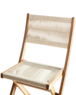 Set da pranzo da giardino 4 posti PROSSEDI Legno d'acacia Beige