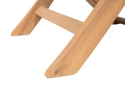 Set da pranzo da giardino con lettini 8 posti CESANA Legno d'acacia Marrone chiaro