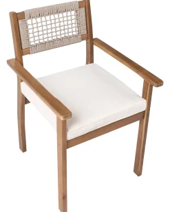 Set da pranzo da giardino 6 posti JACO/SUMIRAGO Legno d'acacia Marrone chiaro