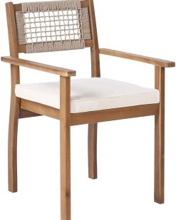 Set da pranzo da giardino 6 posti JACO/SUMIRAGO Legno d'acacia Marrone chiaro