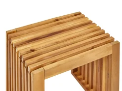 Set da pranzo da giardino con sgabelli 3 posti BELLANO Legno d'acacia Marrone