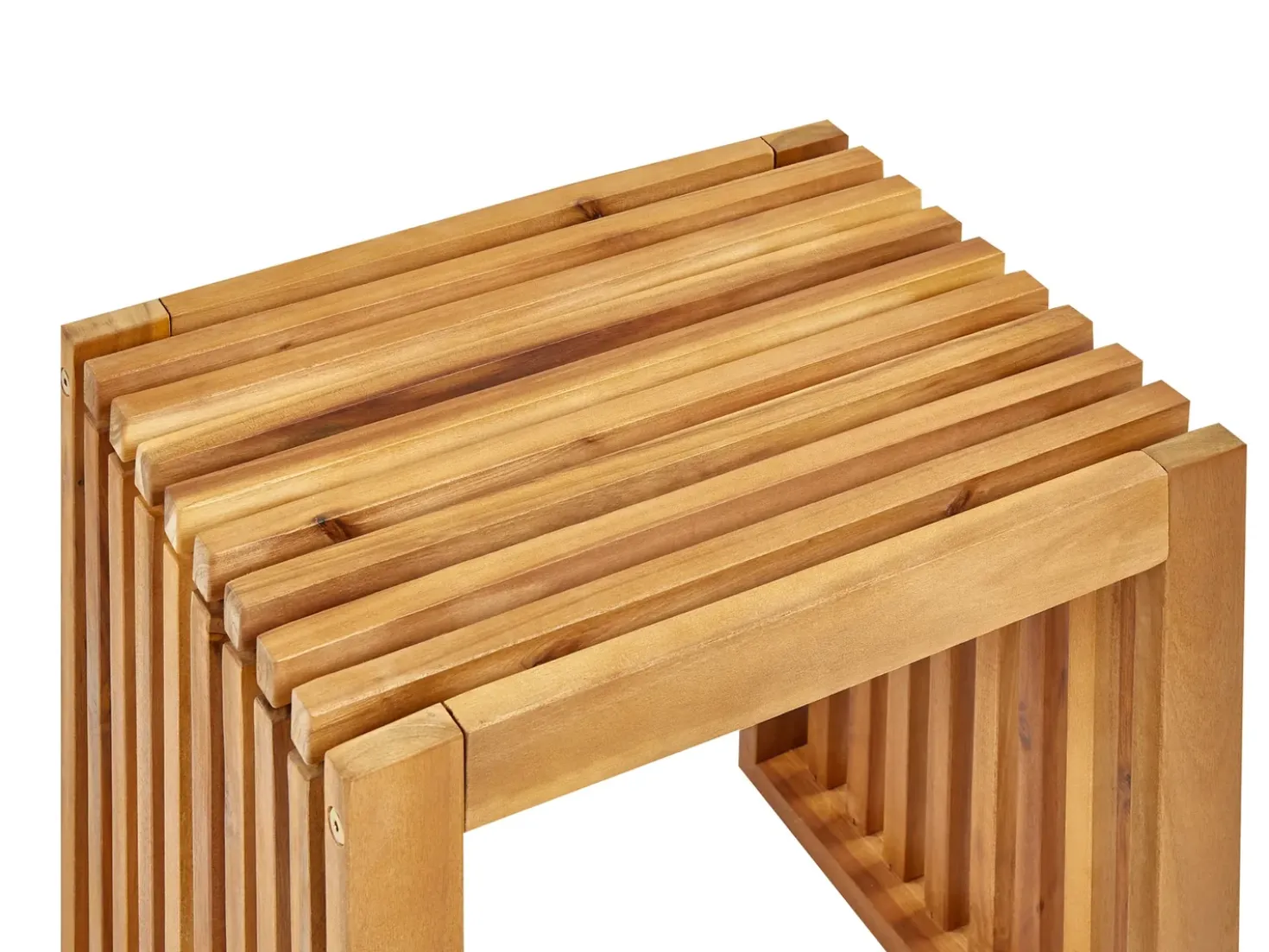 Set da pranzo da giardino con sgabelli 3 posti BELLANO Legno d'acacia Marrone