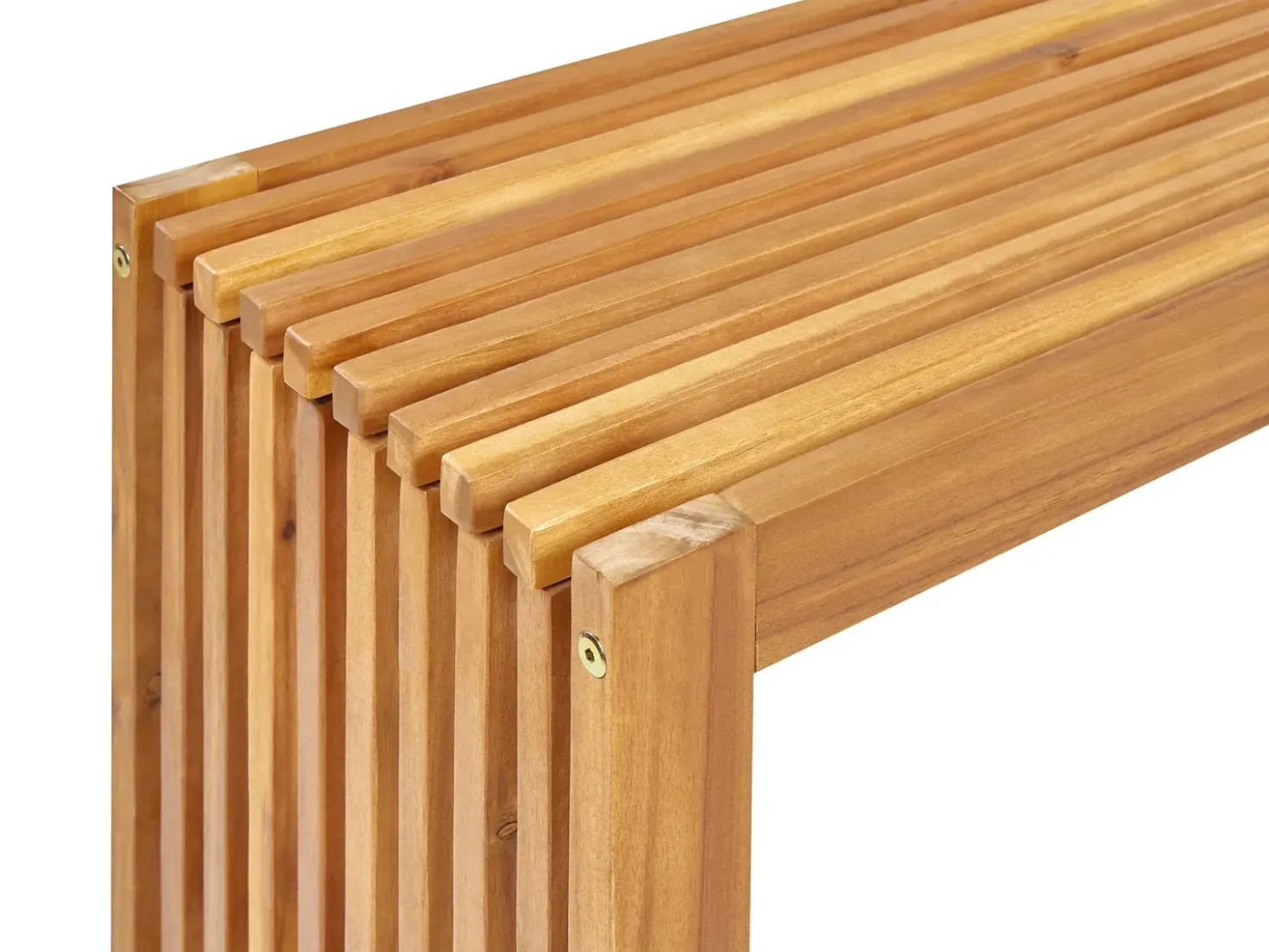Set da pranzo da giardino con sgabelli 3 posti BELLANO Legno d'acacia Marrone