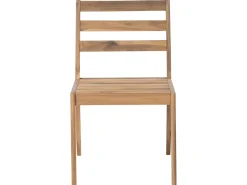 Set da pranzo da giardino 6 posti CHIOGGIA Legno di acacia certificato Marrone chiaro