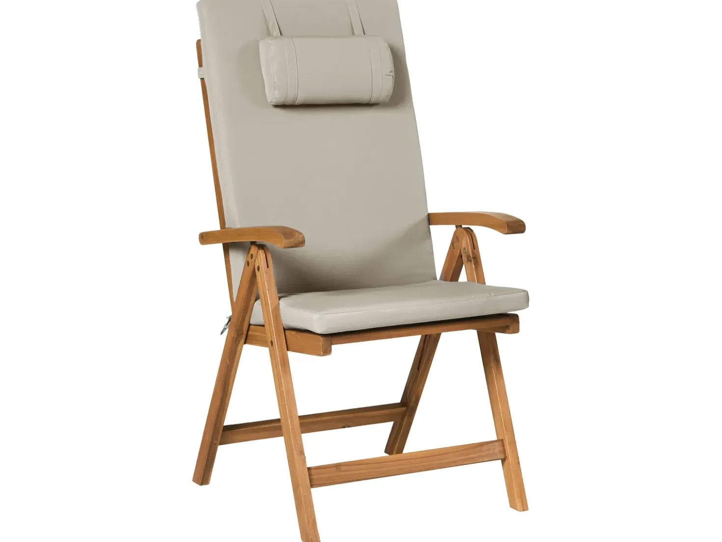 Set da pranzo da giardino 6 posti JAVA PREMIUM Legno d'acacia Tortora