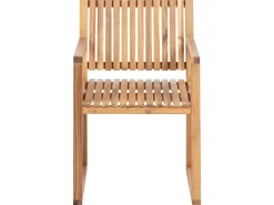 Set da pranzo da giardino 8 posti SASSARI II con cuscini Legno di acacia certificato Verde