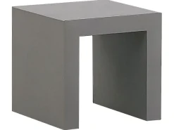 Set da pranzo da giardino con sgabelli 4 posti OLBIA/TARANTO Cemento Grigio