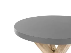 Set da pranzo da giardino con sgabelli 4 posti OLBIA/TARANTO Cemento Grigio