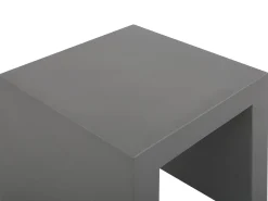 Set da pranzo da giardino con sgabelli 4 posti OLBIA/TARANTO Cemento Grigio