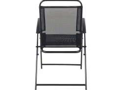 Set da pranzo da giardino 4 posti LIVO Metallo Nero