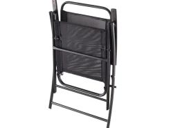 Set da pranzo da giardino 4 posti LIVO Metallo Nero