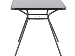 Set da pranzo da giardino 4 posti LIVO Metallo Nero