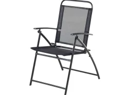 Set da pranzo da giardino 4 posti LIVO Metallo Nero
