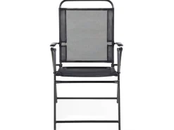 Set da pranzo da giardino 4 posti LIVO Metallo Nero