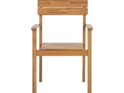 Set da pranzo da giardino 6 posti FORNELLI Legno d'acacia Marrone