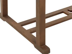 Set da pranzo da giardino 6 posti AMANTEA con cuscini Legno d'acacia Blu