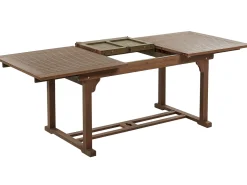 Set da pranzo da giardino 6 posti AMANTEA con cuscini Legno d'acacia Blu