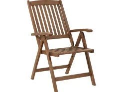 Set da pranzo da giardino 6 posti AMANTEA con Ombrellone Legno d'acacia Blu