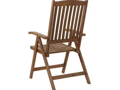 Set da pranzo da giardino 6 posti AMANTEA con Ombrellone Legno d'acacia Blu