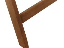 Set da pranzo da giardino 6 posti AMANTEA con Ombrellone Legno d'acacia Blu