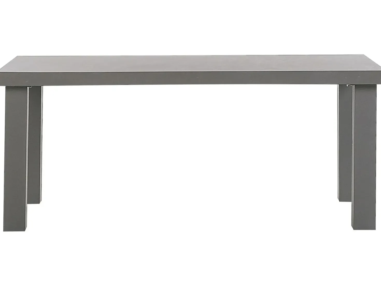 Set da pranzo da giardino con panche e sgabelli 6 posti TARANTO Cemento Grigio