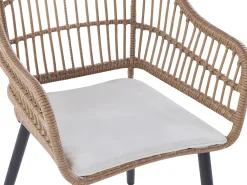 Set da pranzo da giardino 6 posti ALIANO II con cuscini Rattan sintetico (PE) Beige