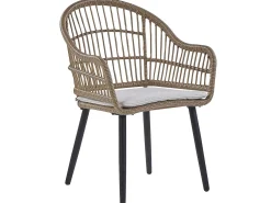 Set da pranzo da giardino 6 posti ALIANO II con cuscini Rattan sintetico (PE) Beige