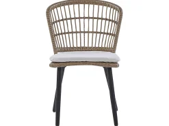 Set da pranzo da giardino 6 posti ALIANO II con cuscini Rattan sintetico (PE) Beige