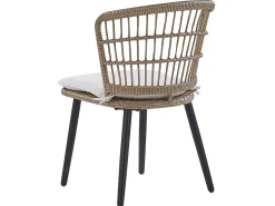 Set da pranzo da giardino 6 posti ALIANO II con cuscini Rattan sintetico (PE) Beige