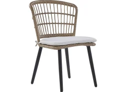 Set da pranzo da giardino 6 posti ALIANO II con cuscini Rattan sintetico (PE) Beige