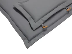 Set da pranzo da giardino 6 posti AMANTEA con cuscini Legno d'acacia Grigio