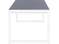 Set da pranzo da giardino 6 posti BACOLI con cuscini Metallo Grigio